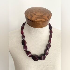 Elegant Burgundy Necklace